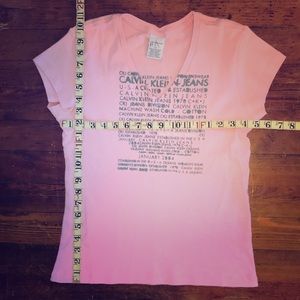 Vintage Calvin Klein cotton pink t-shirt size L/6